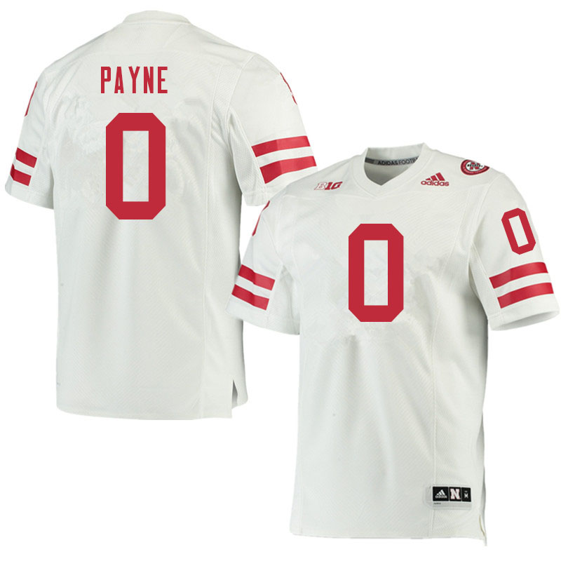 Men #0 Pheldarius Payne Nebraska Cornhuskers College Football Jerseys Sale-White